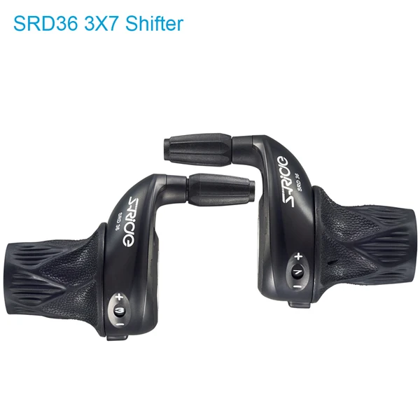 Black 3X7 Shifter S-Ride MTB велосипед 3x7 Скорость Twist Shifter левый и правый Twist Grip Шестерня шифтеры велосипед пружинное переключение подходит для Shimano SL-RS25 - Цвет: Black 3X7 Shifter