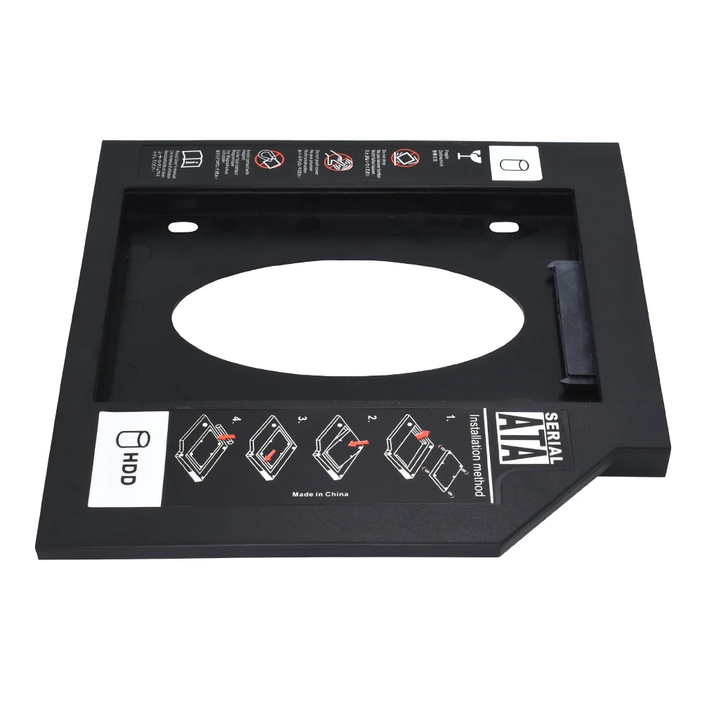 Популярный пластиковый жесткий диск TISHRIC Optibay второй 2nd hdd Caddy 9 5 мм SATA 3 0 для 2