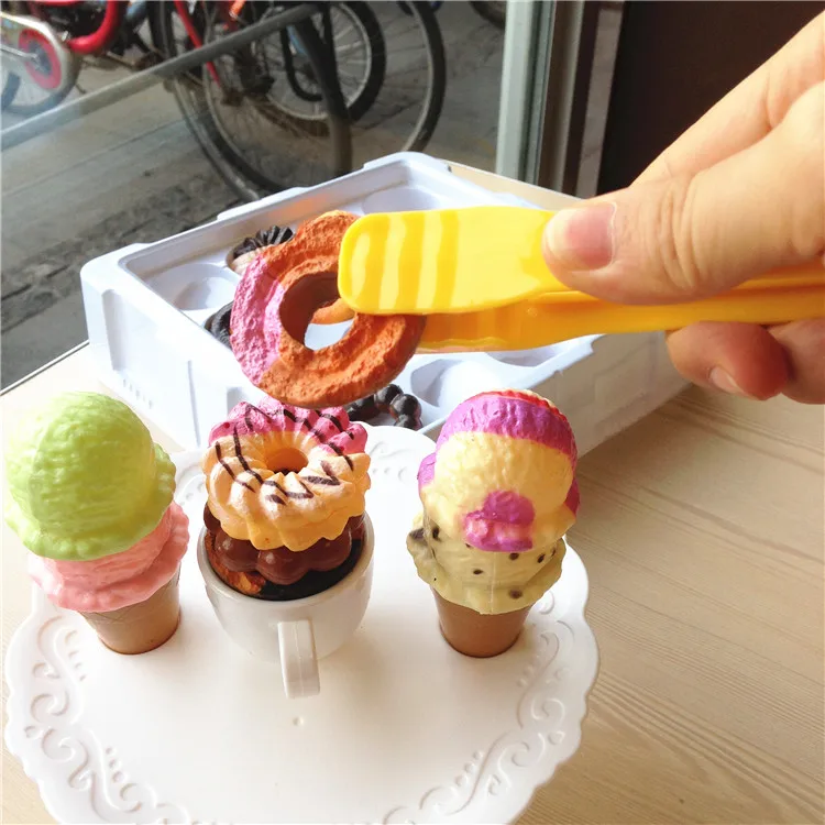 Притворяться играть icecream Пончик печенье стек баланс игрушка кухонный аксессуар