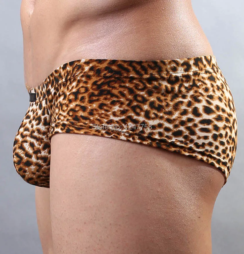 Сексуальные мужские брифы нижнее белье удобные леопардовые мини боксеры|boxer briefs