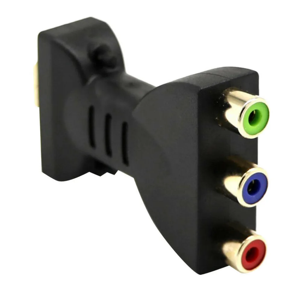 Позолоченный HDMI в 3 RGB RCA видео аудио адаптер AV компонентный конвертер для HDTV DVD