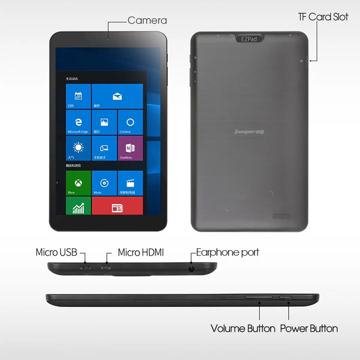 Оригинальная коробка Jumper Ezpad Mini 5 Intel Cherry Trail Z8350 2 Гб ОЗУ 32 Гб Windows 10 8 дюймов планшет