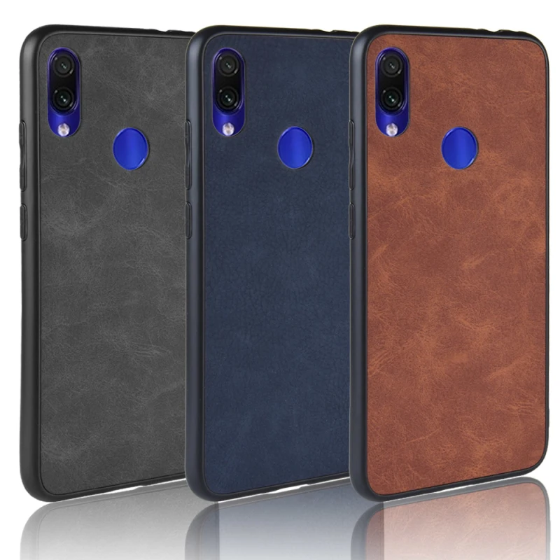 Роскошный чехол для Xiaomi Redmi Note 7 из искусственной кожи + ТПУ Pro|Бамперы| |