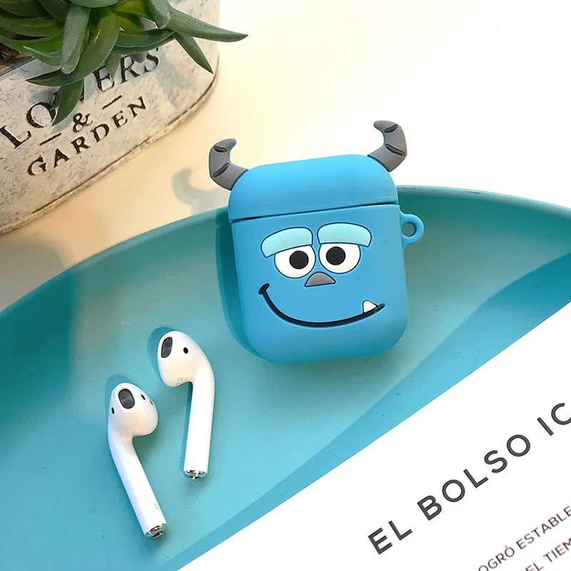 3D мультяшный силиконовый чехол для AirPods, чехол, беспроводной Bluetooth наушник, защитный чехол для Apple Airpods, чехол, милый мягкий - Цвет: 5