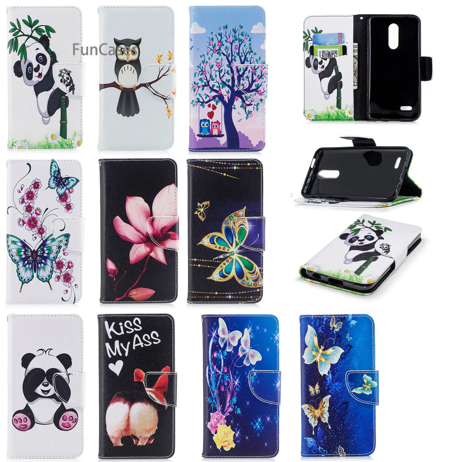 Задница флип чехол для телефона СПС Capinha LG K10 2018 с кронштейном мягкий аксессуар
