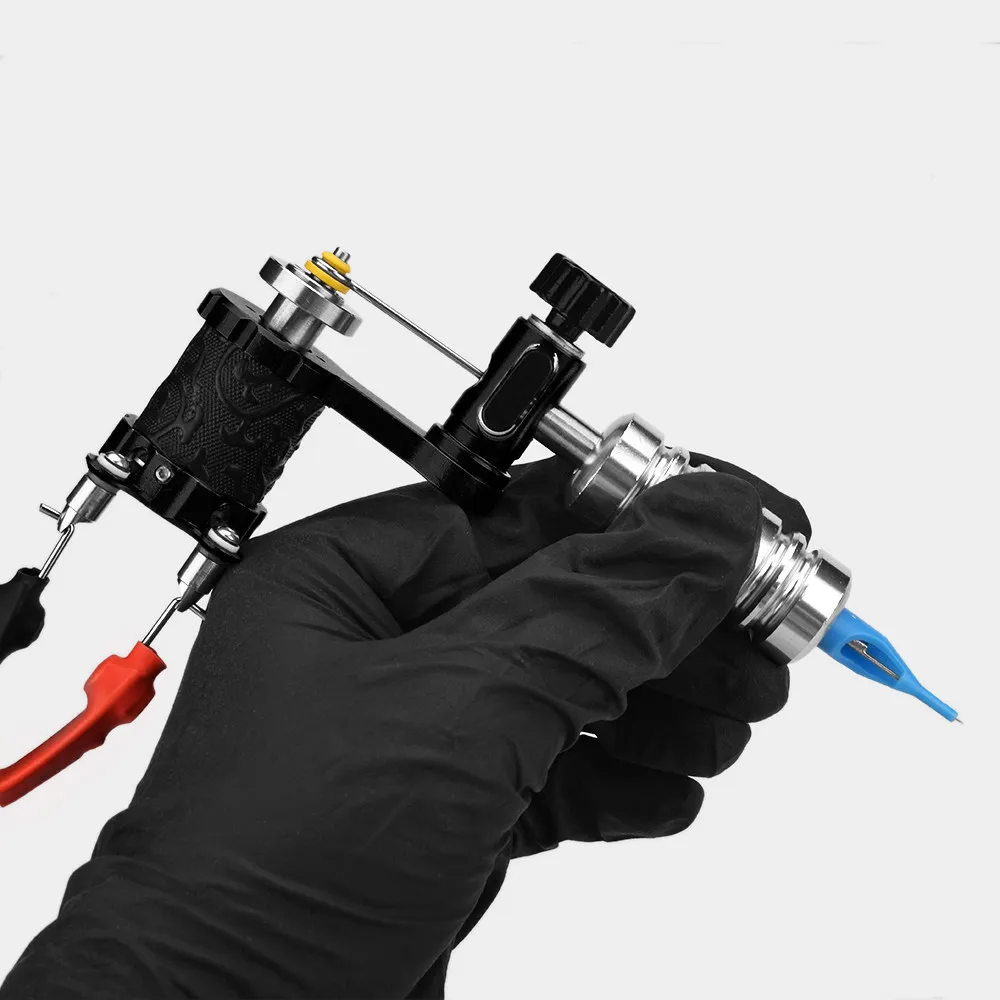 Black Tattoo Machine Rotary Maquinas De Tatuajes Rotativas Profesional Tatoo Gun Shader And Liner Artists Powerful Strength