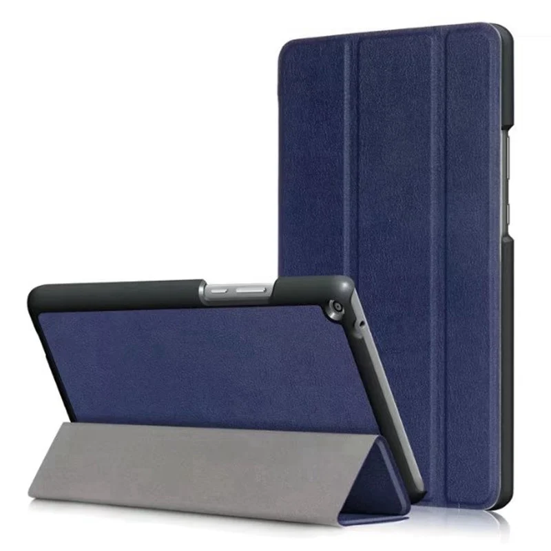 navy Умный чехол из искусственной кожи для huawei MediaPad T3 8,0 KOB-L09 KOB-W09 чехол для планшета Funda чехол для Honor Play Pad 2 Чехол+ подарки - Цвет: navy