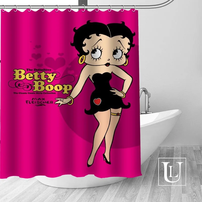 

Betty Boop Shower Curtains Custom Design Creative Shower Curtain Bathroom Waterproof Polyester Fabric