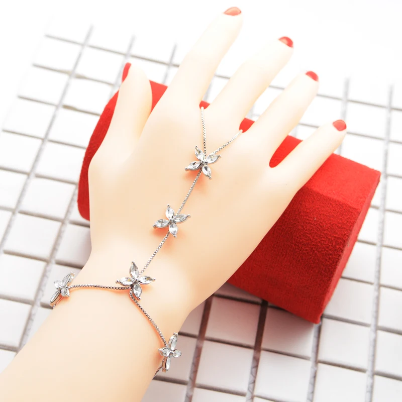 Женский винтажный браслет с кристаллами серебряного цвета|bracelets for|chain braceletbracelets