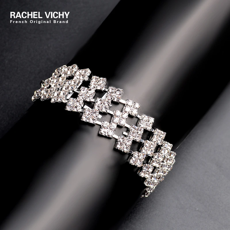 RACHEL VICHY 2019 Женские аксессуары роскошный фианит Капля воды CZ камень браслет для