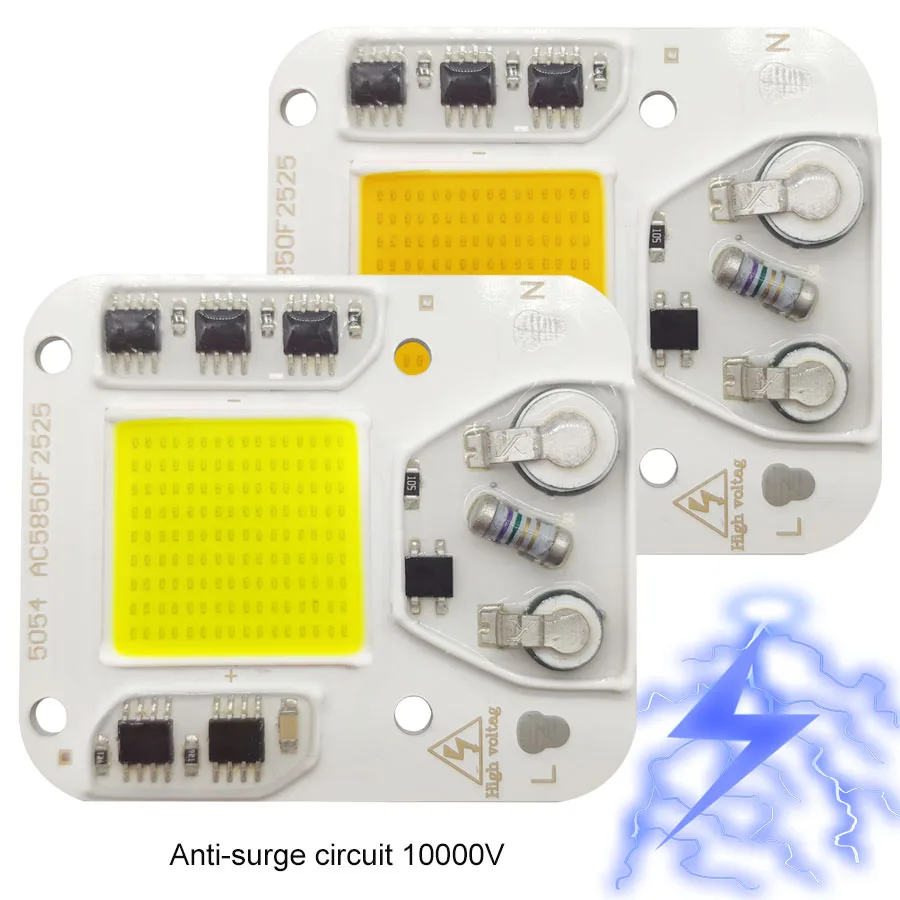 COB LED Chip 100W 50W 30W 220V Smart IC No Need Driver Bulb Lamp For DIY Floodlight Spotlight | Chips