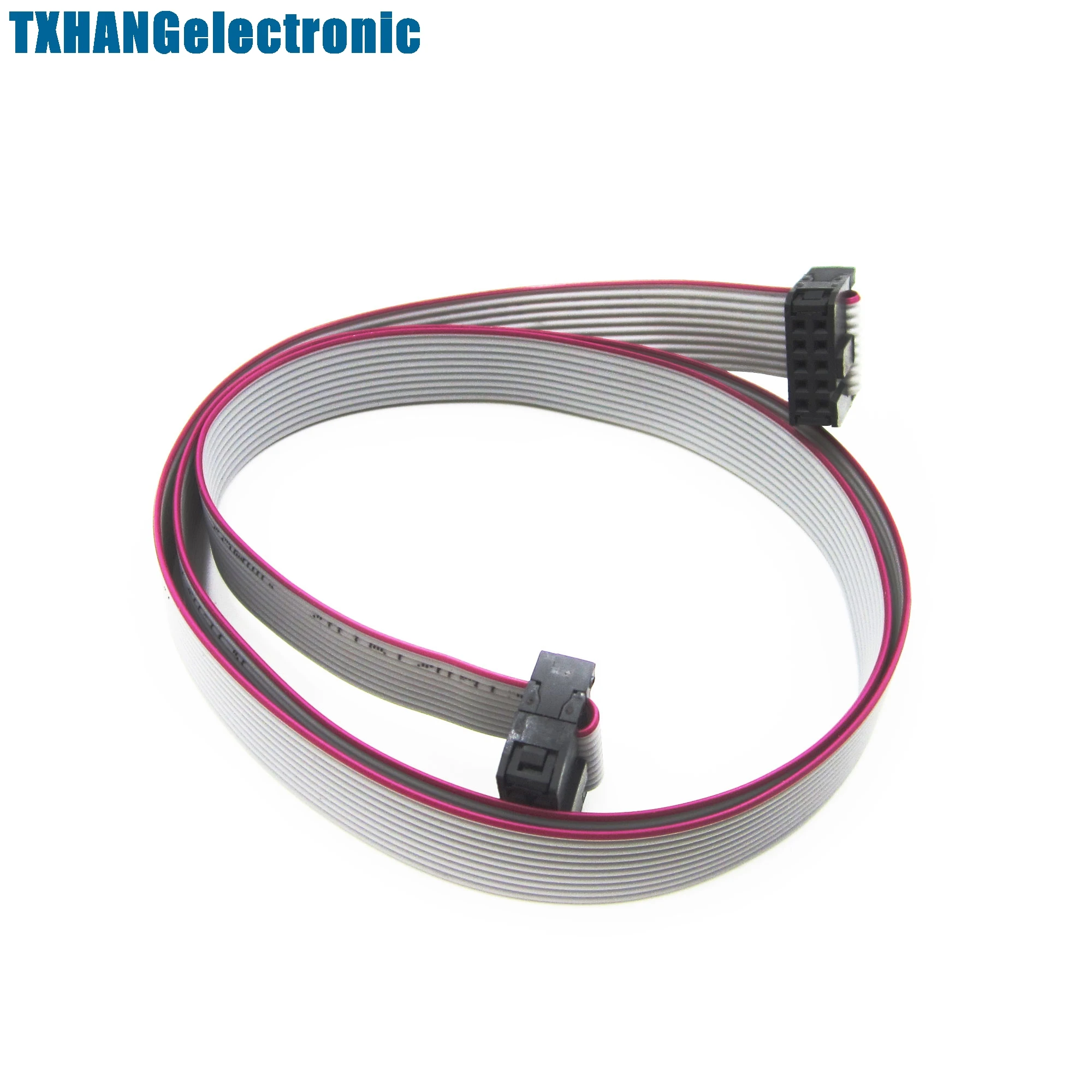 70CM 10 Pin USBISP USBASP JTAG AVR Download wire 10P Ribbon Cable 2.3ft 2.54mm | Электронные компоненты и