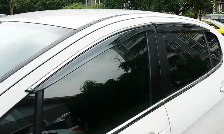 Для Peugeot 408 2009 2010 2011 2012 2013 2014 хром полоса окно Ветер Дефлектор козырек Дождь/Защита
