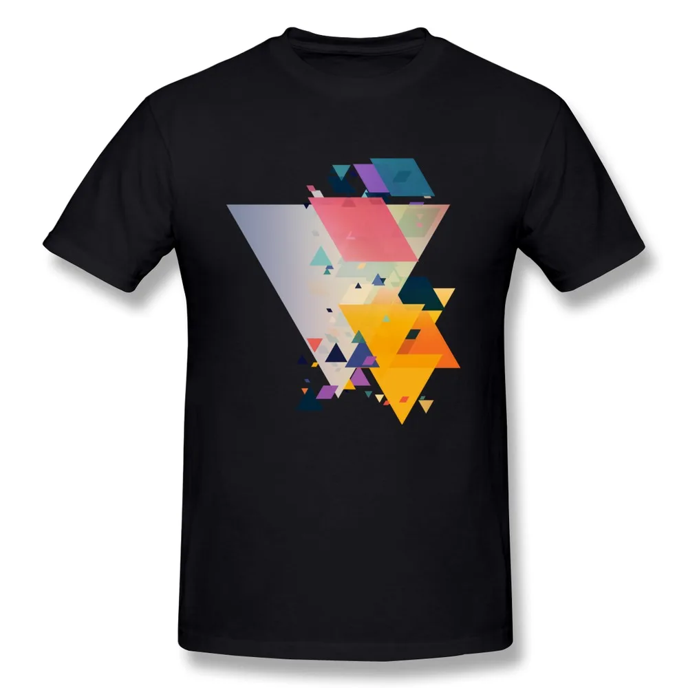 100% Cotton T Shirt Mens Angular Four Printing Cute Photos T-Shirts Men 2014 | Мужская одежда