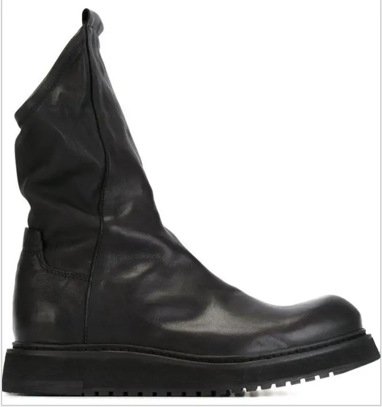 Мужские зимние ботинки Martin с бархатной подкладкой обувь высоким голенищем