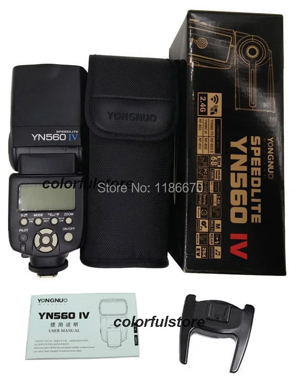 Беспроводная вспышка YongNuo YN560IV для Canon Nikon Pentax Olympus с диффузором | Электроника