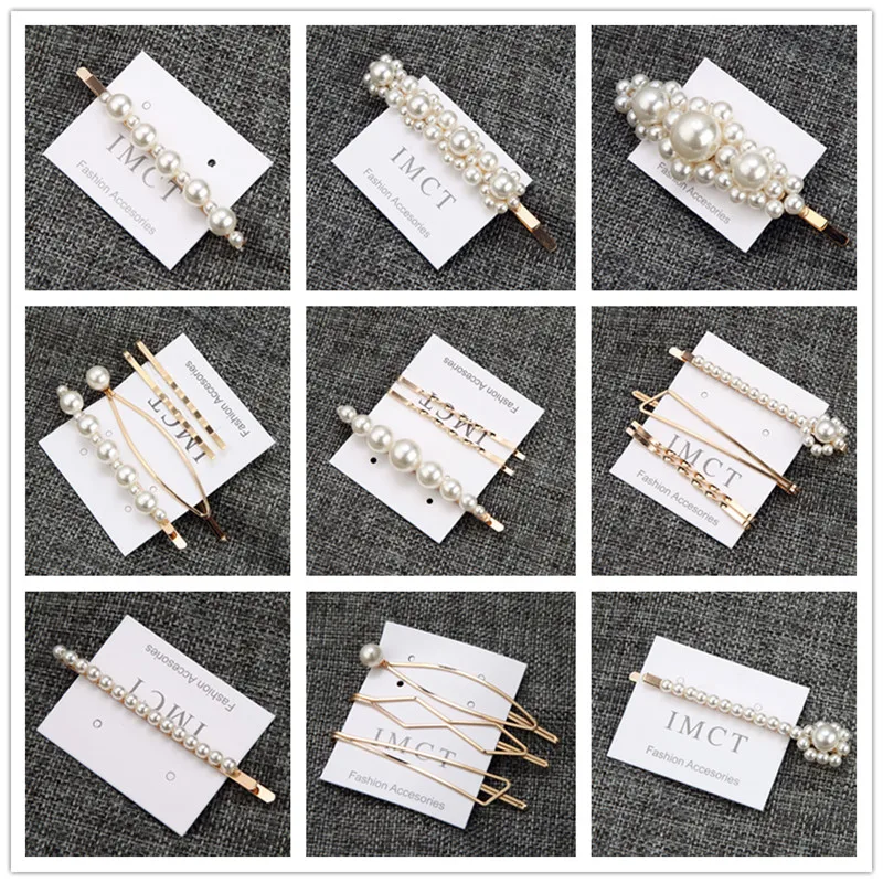 Женская акриловая заколка для волос прямоугольная из оловянной бумаги модные