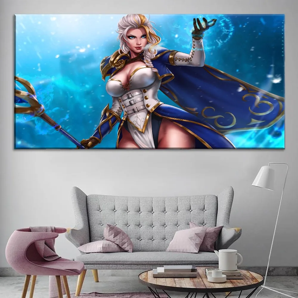 Картина World of Warcraft Battle на холсте печать стене и 1 панельный стиль большой плакат из