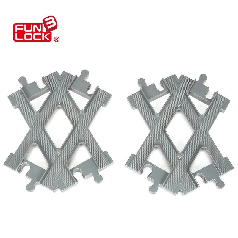 Игрушечные блоки Funlock Duplo пластиковые детали для обучения железная дорога|bricks