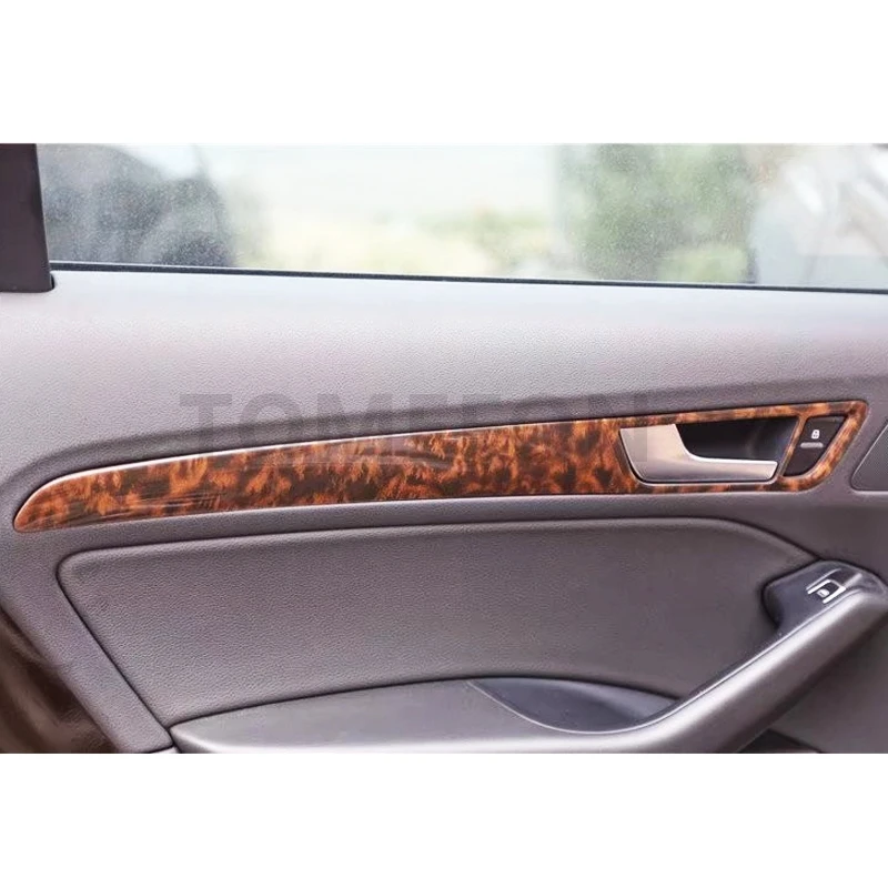 Tomefon для Audi Q5 2013- ABS Пластик специальные коричневый Краски внутренняя дверная ручка крышки спереди Шестерни Цельнокройное Панель рамки подкладке
