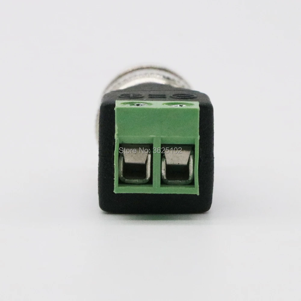 2 шт./лот Mini Coax BNC коннектор UTP Video Balun Plug DC адаптер для камеры видеонаблюдения