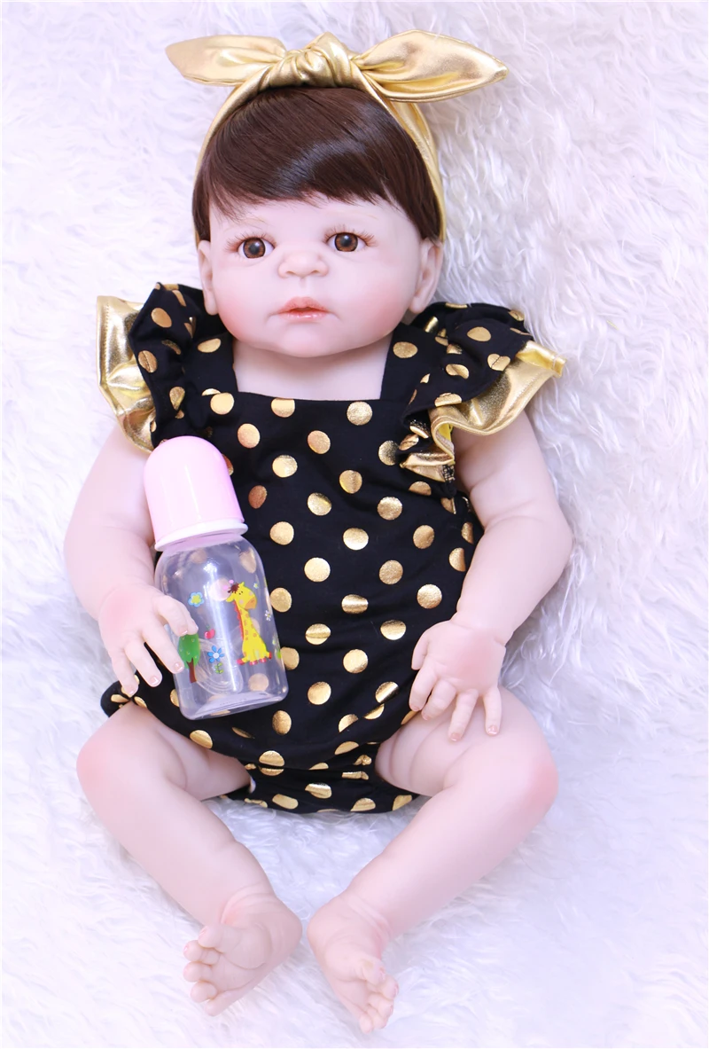 

22 "куклы Reborn, силиконовая кукла для всего тела, Кукла reborn real Bebe, живой Reborn bonecas, модная детская кукла для девочек, Подарочные игрушки