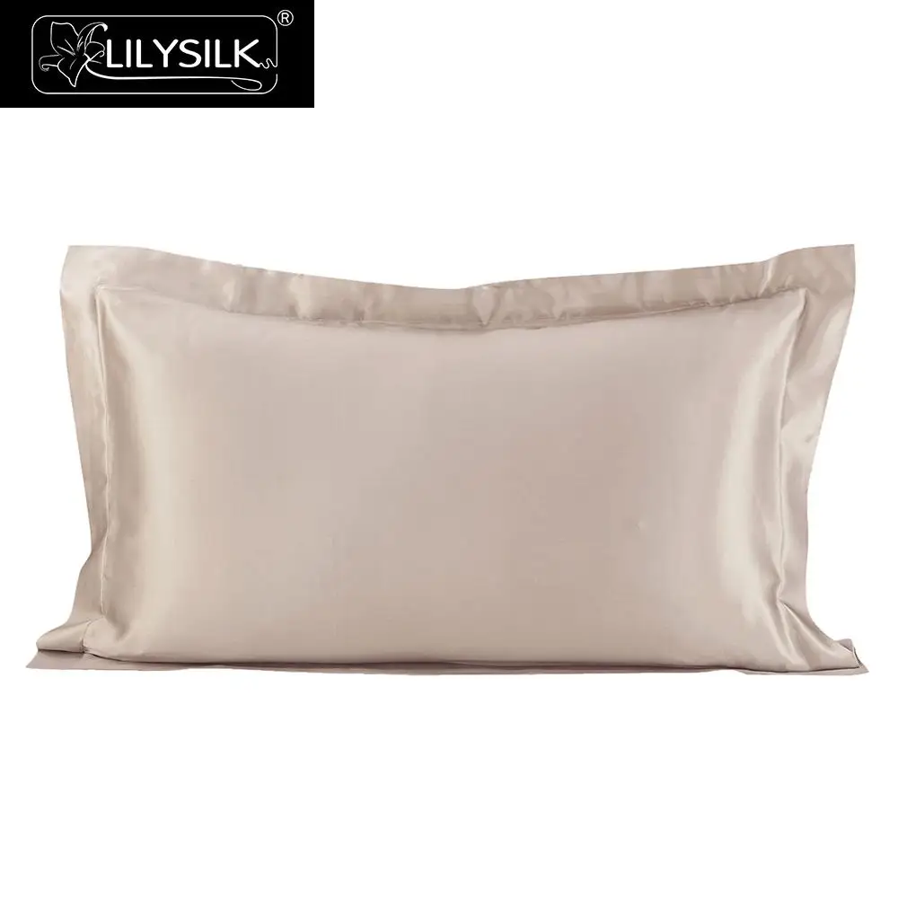 Шелковая наволочка Оxford 40x60см,50x70см, натуральный шелк Mulberry 22 Momme Lilysilk, по России и СНГ - Цвет: Bright Coffee