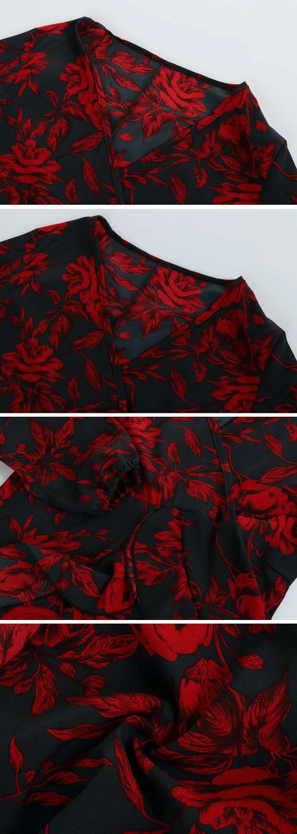 Женское шифоновое мини платье с v образным вырезом винтажное трапециевидной