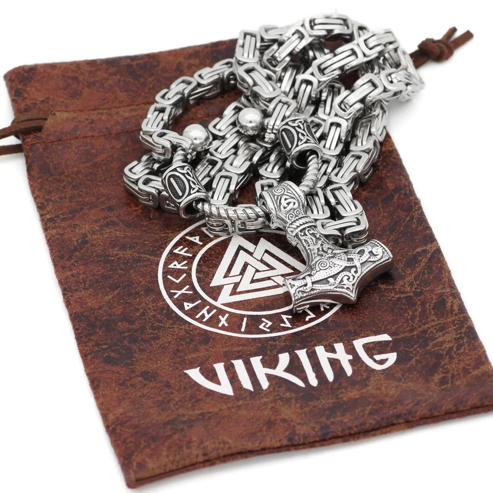 VikingCeltic скандинавский Викинг mjolnir колье молотка Тора из нержавеющей стали для