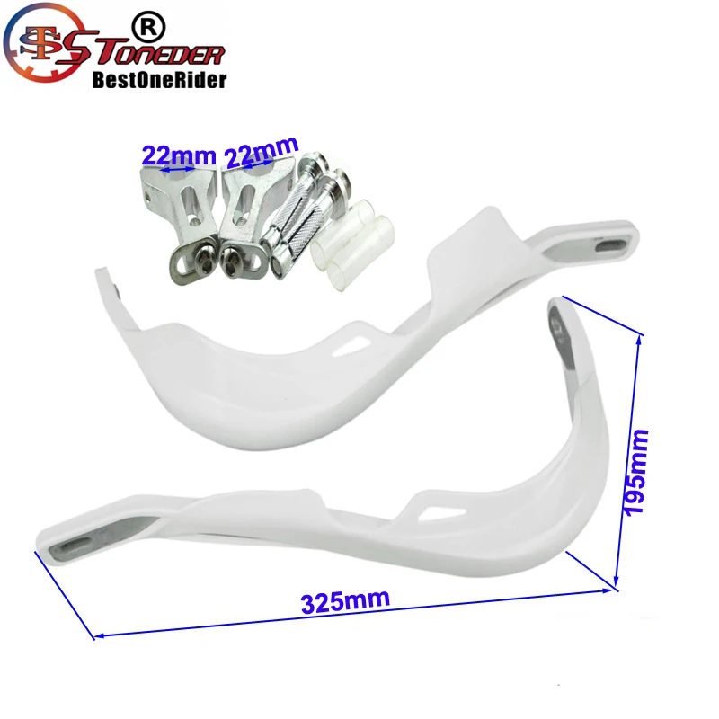 Белая ручная защита STONEDER 7/8 &quot22 мм для руля щетка мотоцикла Pit Dirt Bike Enduro ATV Quad