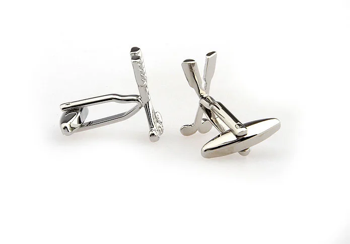 Free shipping [support custom] magnificent golf modelling cufflink silver color shirt cuff links |