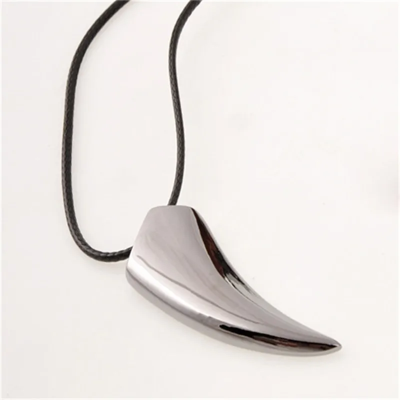 Мужское ожерелье с волчьими зубьями из нержавеющей стали|Ожерелья подвеской| |