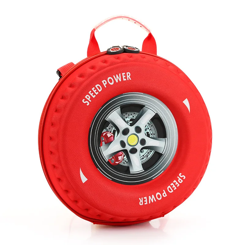 JSFINER модный школьный рюкзак с объемным рисунком в виде автомобильных шин Детский