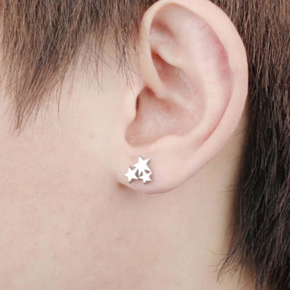 

1 Pair Star Surgical Stainless Steel Stud Earrings Ball Heart Star Sterilized Packaged Earrings Women Baby Gifts Jewelry