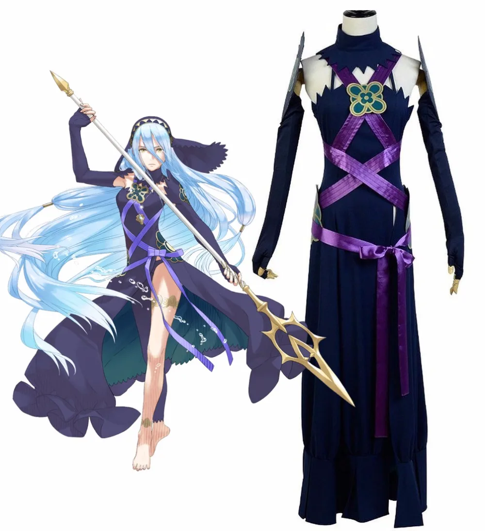 Azura Dark Косплей эмблема огня Fates темное платье Костюм на заказ|Костюмы аниме| |
