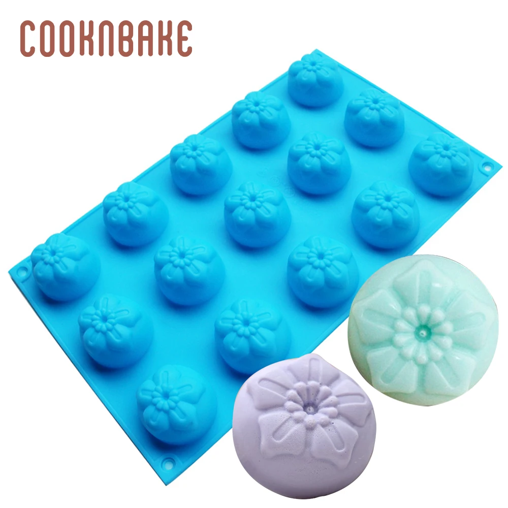 COOKNBAKE цветок силиконовая форма для ручной работы мыло Подсолнух Торт