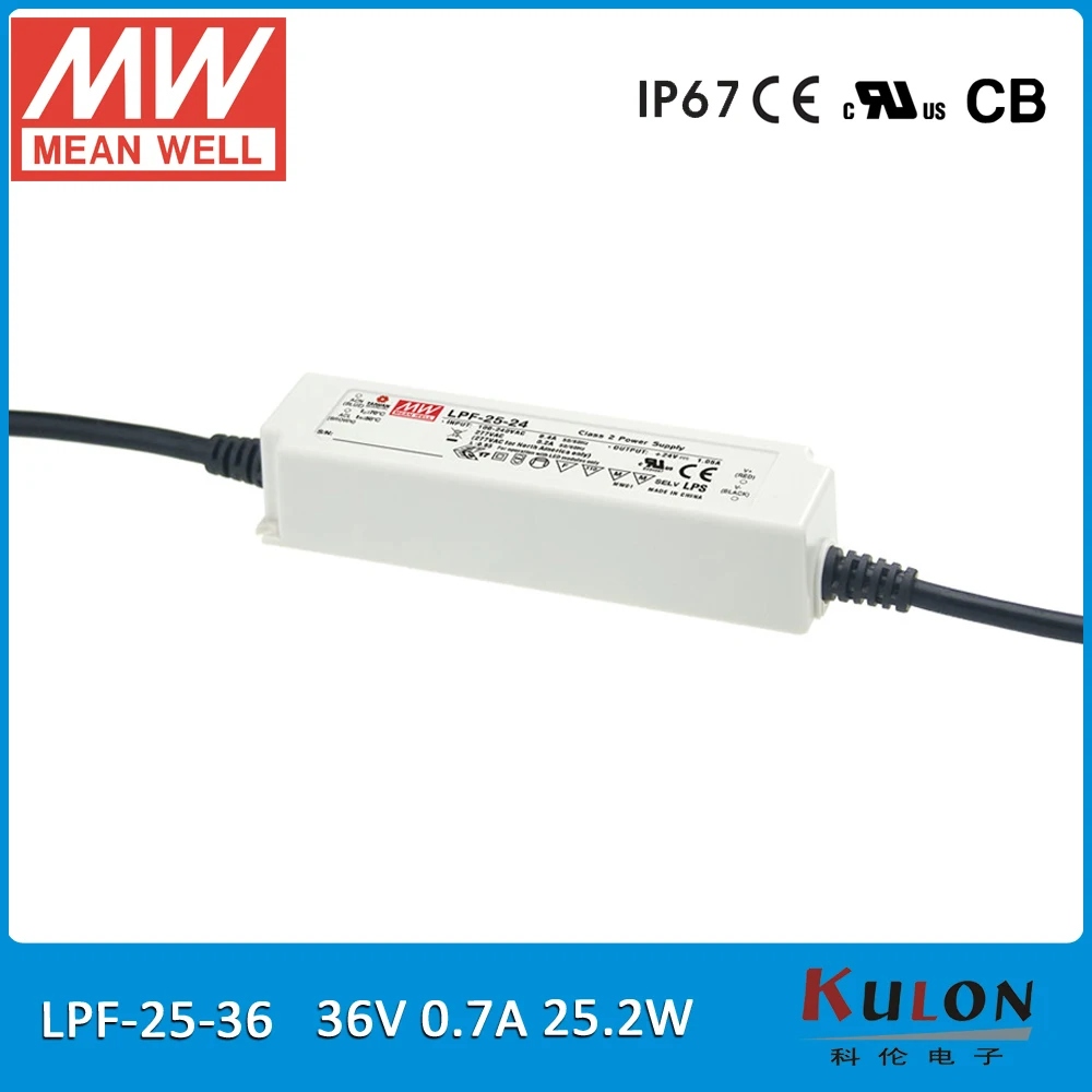Оригинальный светодиодный источник питания Meanwell LPF 25 54 38 W 0.47A 54V