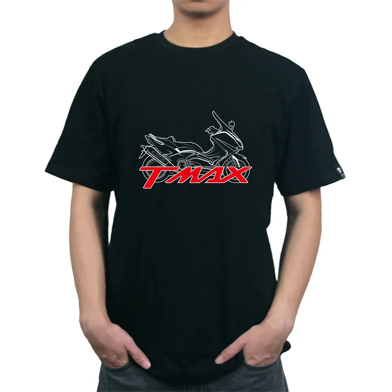 TMAX Black color KODASKIN Футболка мужская футболка футболки и топы Для YAMAHA NMAX TMAX SMAX XMAX 150 200 250 300 400 530 500 - Цвет: TMAX Black color