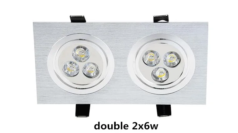 10 шт. светодио дный светильники 6 Вт 12 20 110 V 220 потолок затемнения Downlight cree лампы