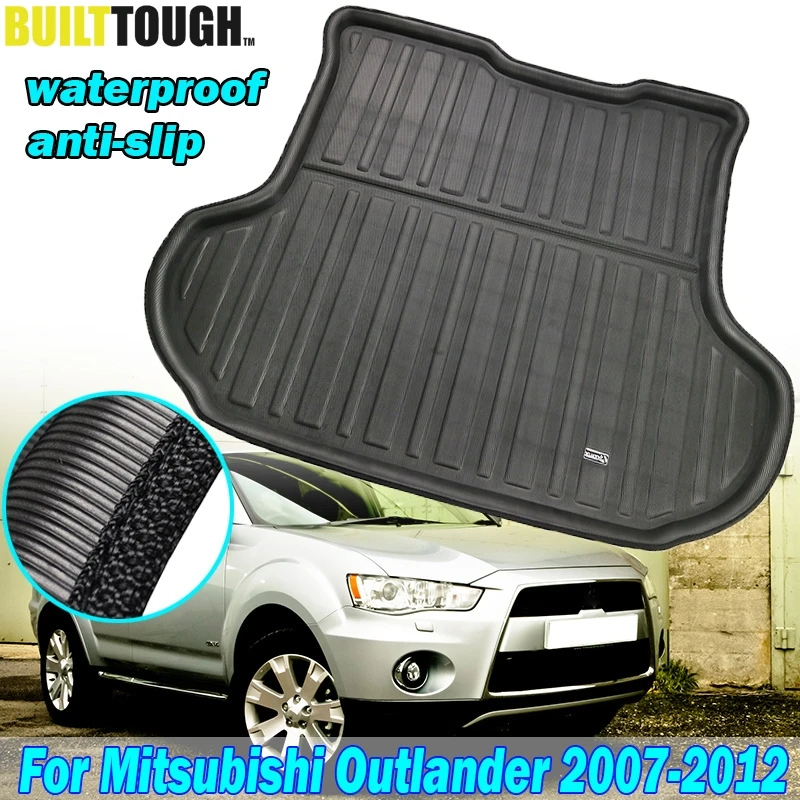 Подходит для Mitsubishi Outlander 2007 2012 коврик багажника заднего груза напольный ковер