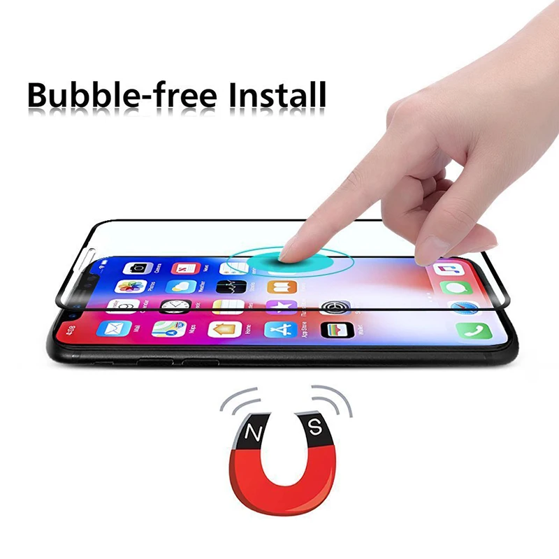 Suntaiho для iphone x стекло против пыли закаленное стекло для iphone XS MAX XR XS X защита экрана холодная резьба 5D изогнутый жесткий край