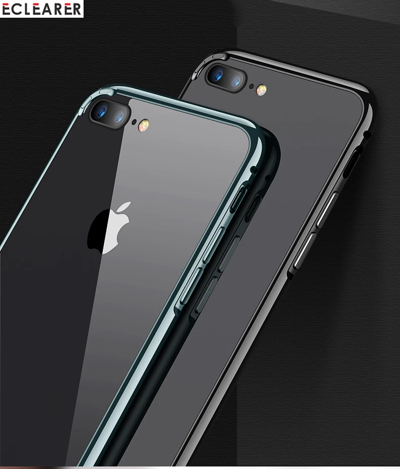 Для iPhone 7 8/Plus бампер рамка роскошный покрытый Алюминиевый металлический телефон бампер чехол для iPhone 8 7 6 6s/Plus противоударный жесткий чехол