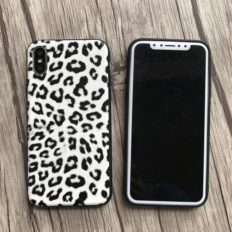 Чехол для телефона с леопардовым принтом iphone 7 8 Plus 6 6S X мягкий силиконовый чехол