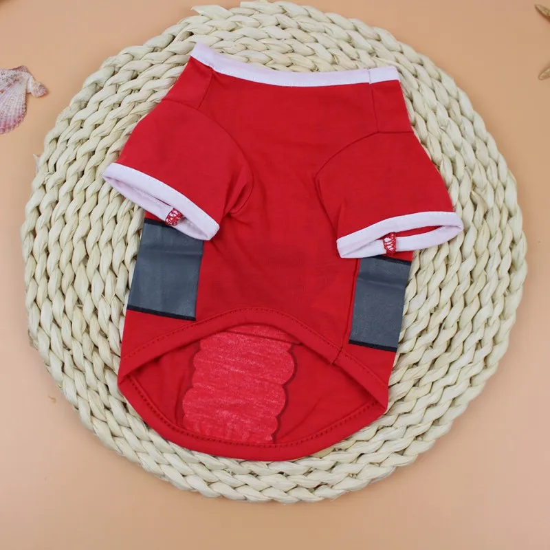 XS/S/M/L красная одежда для собак, Рождественский костюм, одежда с героями мультфильмов для маленьких собак, одежда, костюм, платье, зимняя одежда, пальто, одежда