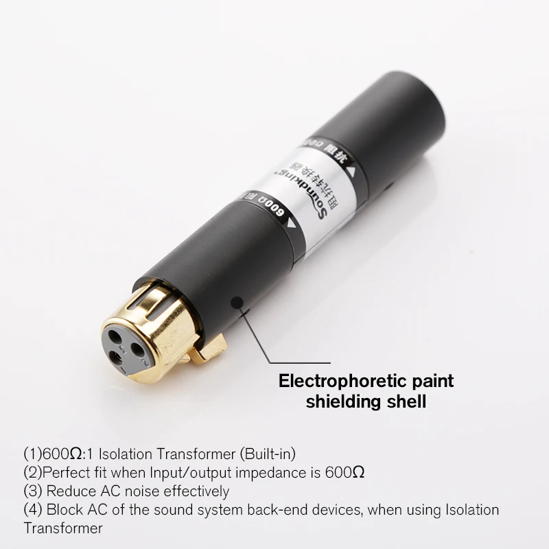 Soundking XLR (F) к (M) сбалансированный преобразователь сопротивления сигнала