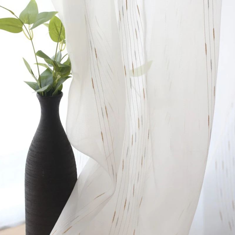 Лидер продаж 2019 модные занавески шторы для спальни в скандинавском стиле тонкие