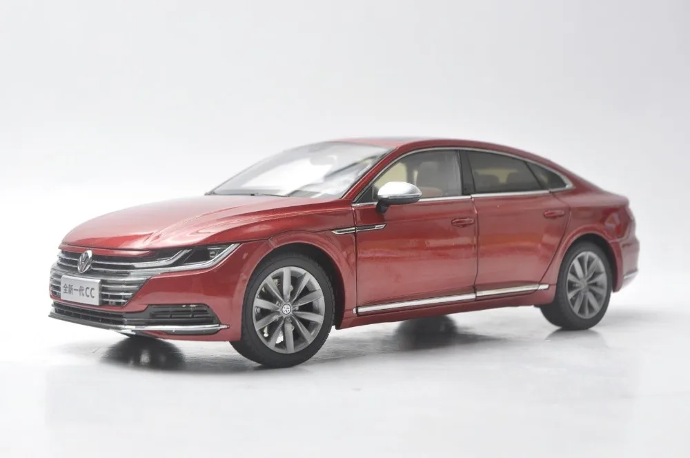 

1:18 Diecast Model for Volkswagen VW New CC Arteon 2018 Red Alloy Toy Car Miniature Collection Gifts Passat Magotan