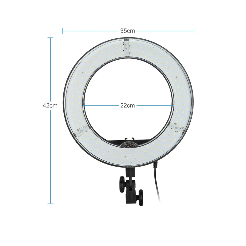 Meking камера фото видео 10 &quotвнешний 40 Вт 180 шт LED Кольцевой свет 5500K диммируемая