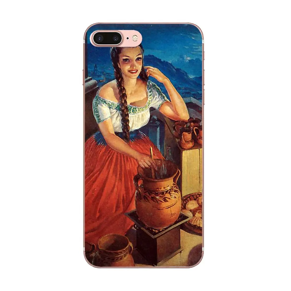 Мягкий чехол Чехол Мексиканская девушка искусство для Galaxy J1 J2 J3 J330 J4 J5 J6 J7 J730 J8 2015