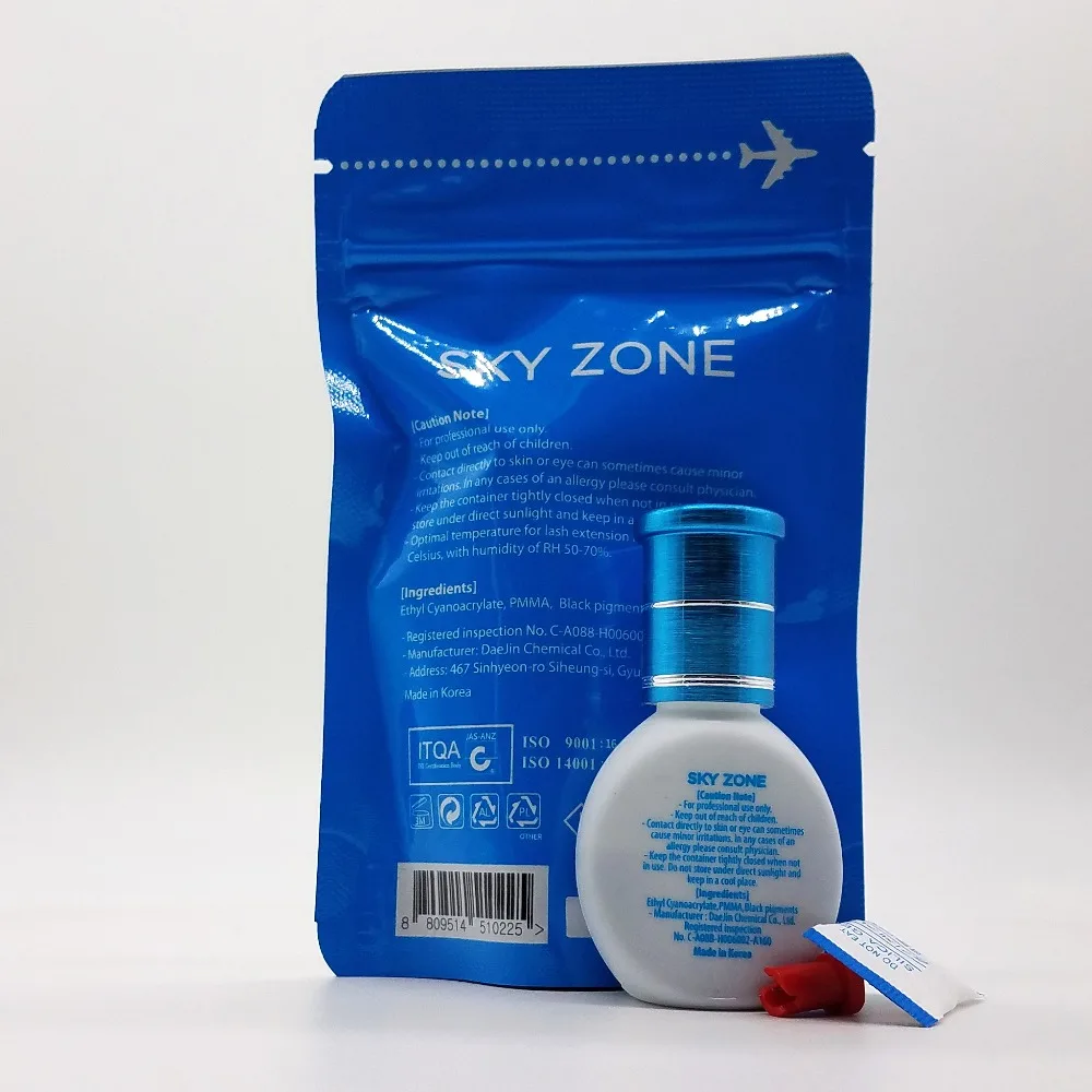 Клей для наращивания ресниц SKY ZONE профессиональный быстросохнущий клей 10 мл 4